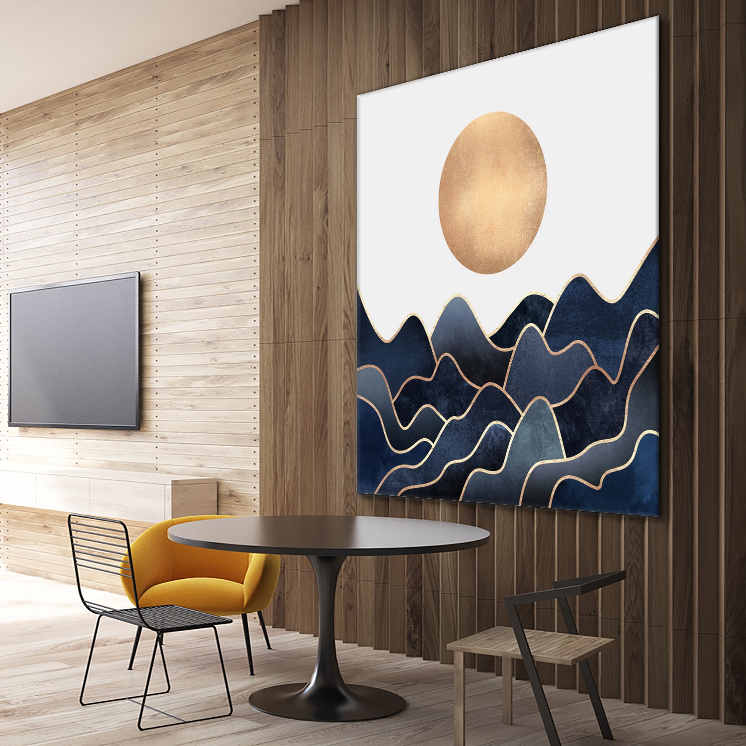 Waves 1 by Elisabeth Fredriksson on GIANT ART - blue digital painting