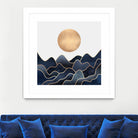 Waves 1 by Elisabeth Fredriksson on GIANT ART - blue digital painting