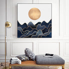 Waves 1 by Elisabeth Fredriksson on GIANT ART - blue digital painting