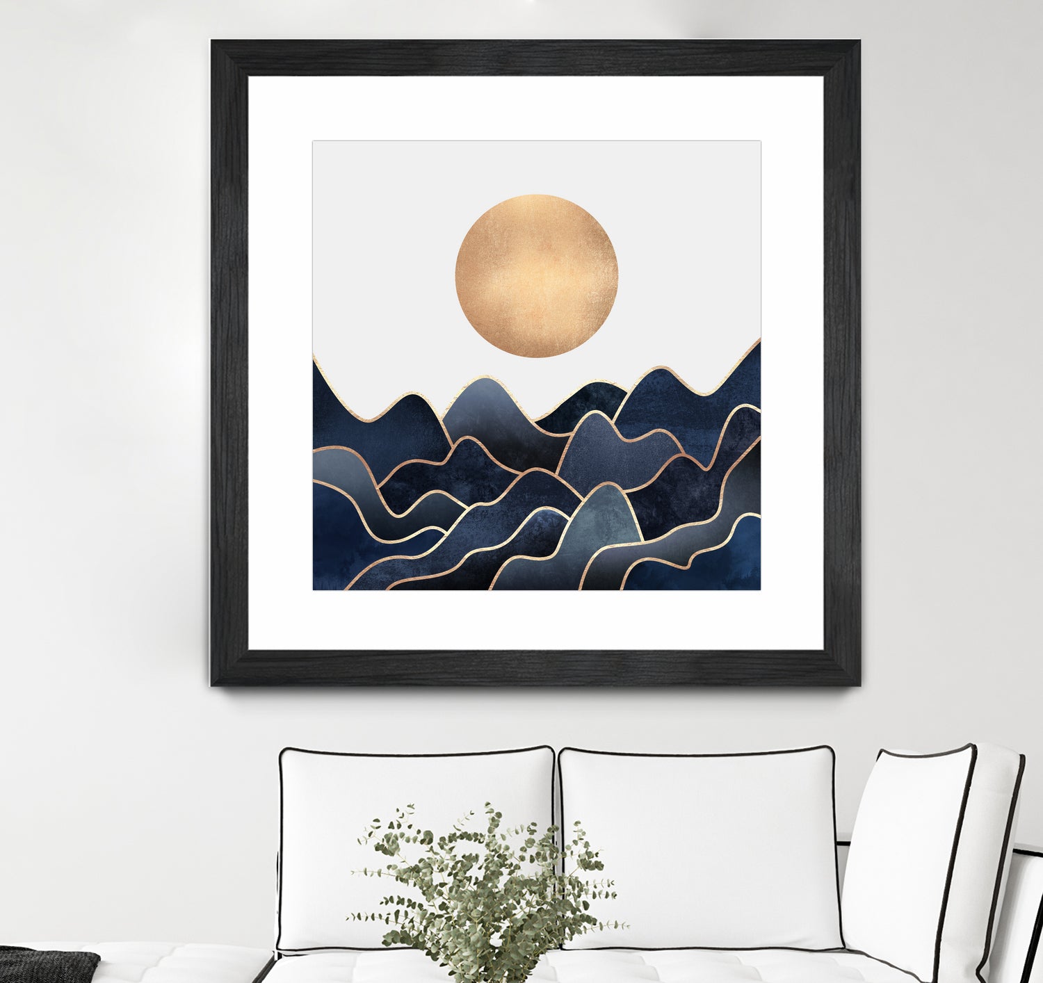 Waves 1 by Elisabeth Fredriksson on GIANT ART - blue digital painting