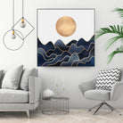 Waves 1 by Elisabeth Fredriksson on GIANT ART - blue digital painting