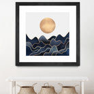 Waves 1 by Elisabeth Fredriksson on GIANT ART - blue digital painting