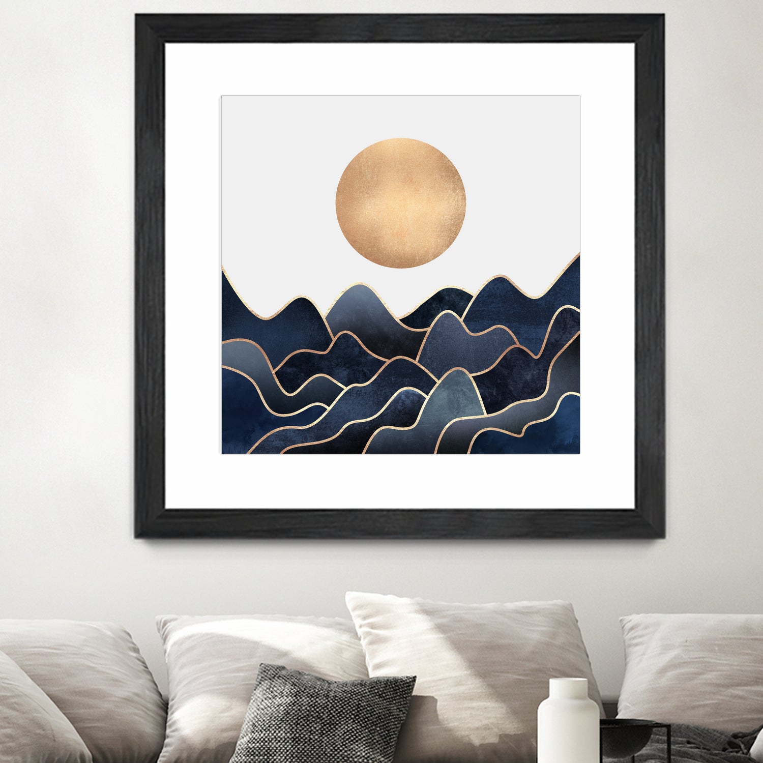 Waves 1 by Elisabeth Fredriksson on GIANT ART - blue digital painting