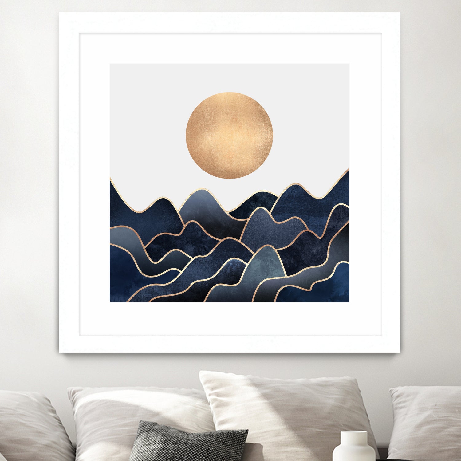 Waves 1 by Elisabeth Fredriksson on GIANT ART - blue digital painting