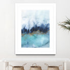 mystic abstract watercolor by Jen Merli on GIANT ART - blue mixed media