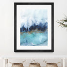 mystic abstract watercolor by Jen Merli on GIANT ART - blue mixed media