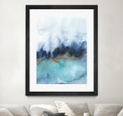 mystic abstract watercolor by Jen Merli on GIANT ART - blue mixed media