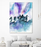 Mountain Magic  Watercolor by Jen Merli on GIANT ART - blue mixed media