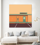 Desert Laundromat by Ben Stevens on GIANT ART - orange vector illustration