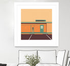 Desert Laundromat by Ben Stevens on GIANT ART - orange vector illustration