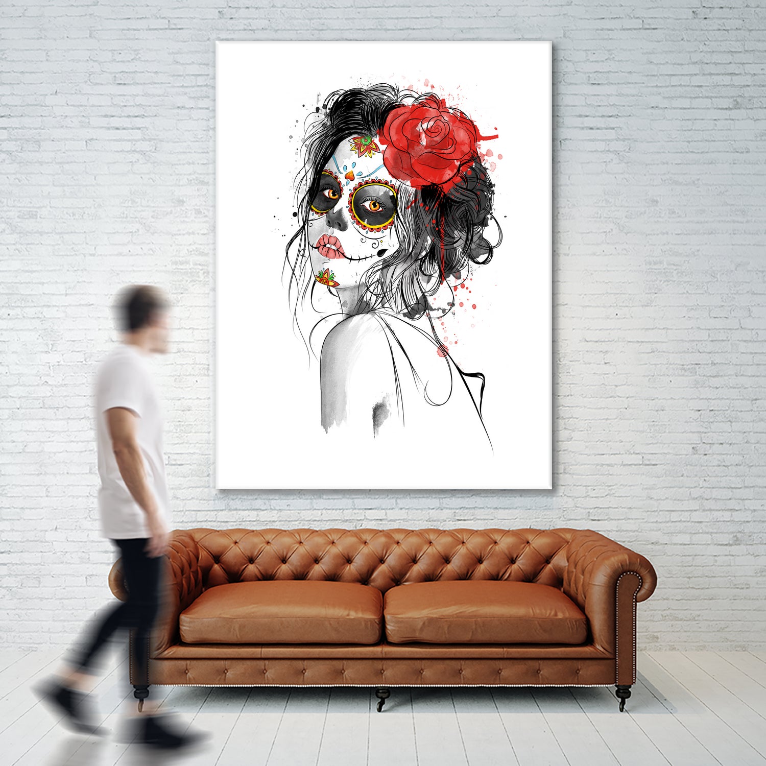 Dia de los Muertos by Antonio Camarena on GIANT ART - white digital painting