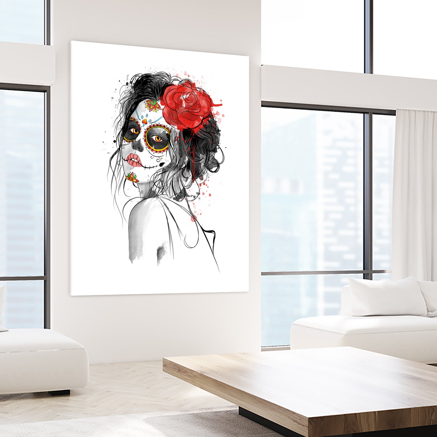 Dia de los Muertos by Antonio Camarena on GIANT ART - white digital painting