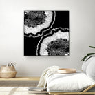 Gray Black White Agate Glitter Glamor #7 #gem #decor #art by Anita & Bella Jantz on GIANT ART - black photo illustration