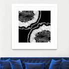 Gray Black White Agate Glitter Glamor #7 #gem #decor #art by Anita & Bella Jantz on GIANT ART - black photo illustration