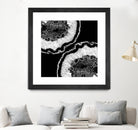 Gray Black White Agate Glitter Glamor #7 #gem #decor #art by Anita & Bella Jantz on GIANT ART - black photo illustration