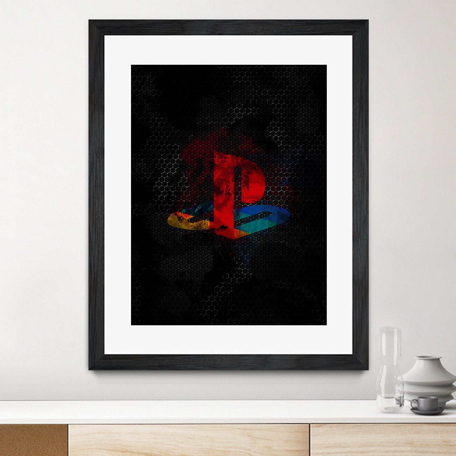 PlayStation dark splatter by Jurijs Permanickis on GIANT ART - black digital painting