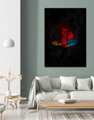PlayStation dark splatter by Jurijs Permanickis on GIANT ART - black digital painting