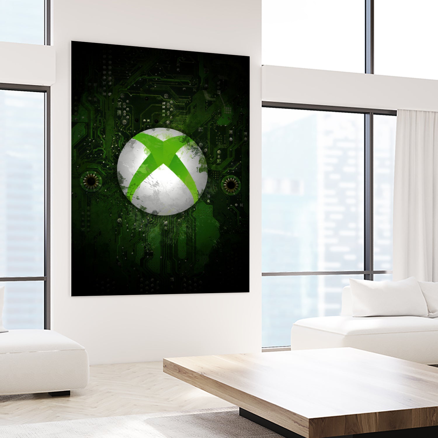 Xbox dark splatter by Jurijs Permanickis on GIANT ART - green digital painting