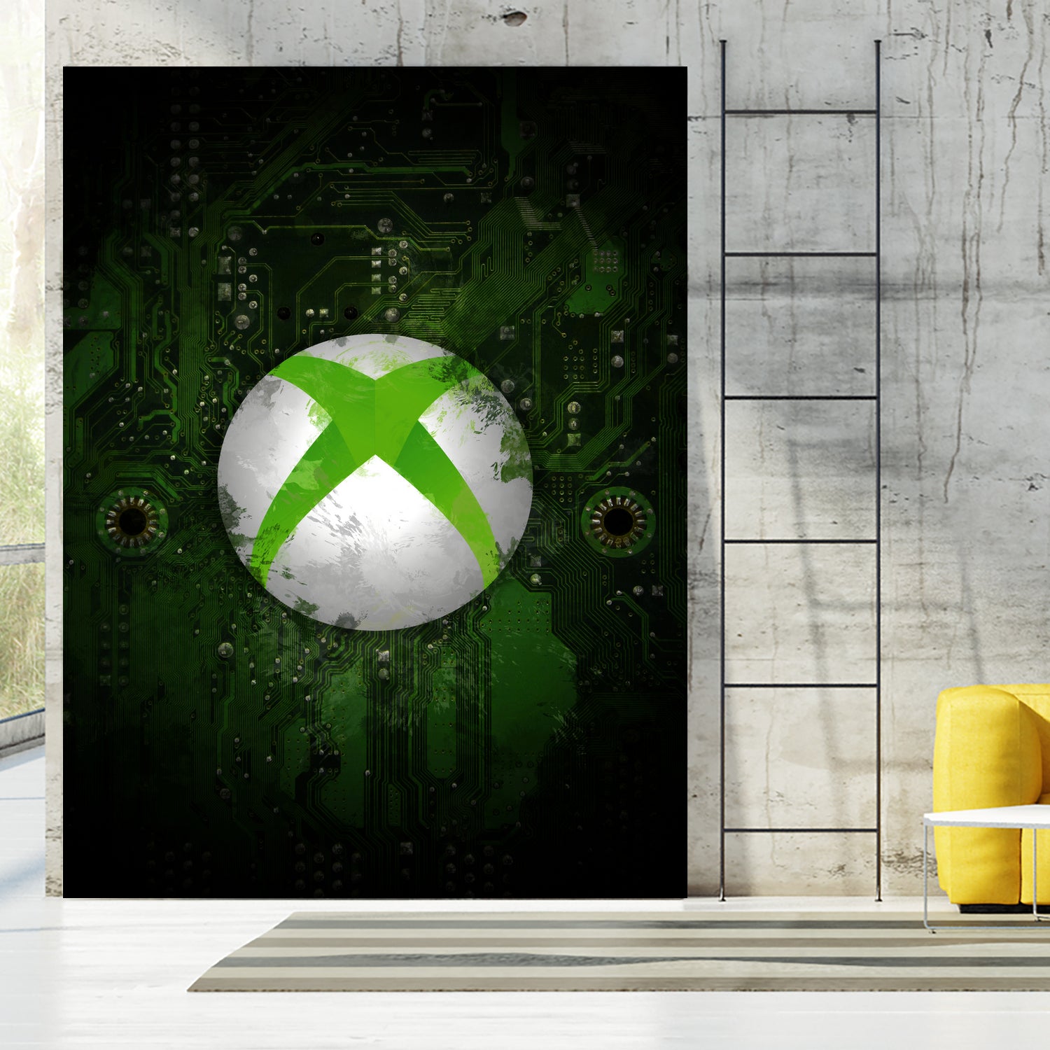 Xbox dark splatter by Jurijs Permanickis on GIANT ART - green digital painting