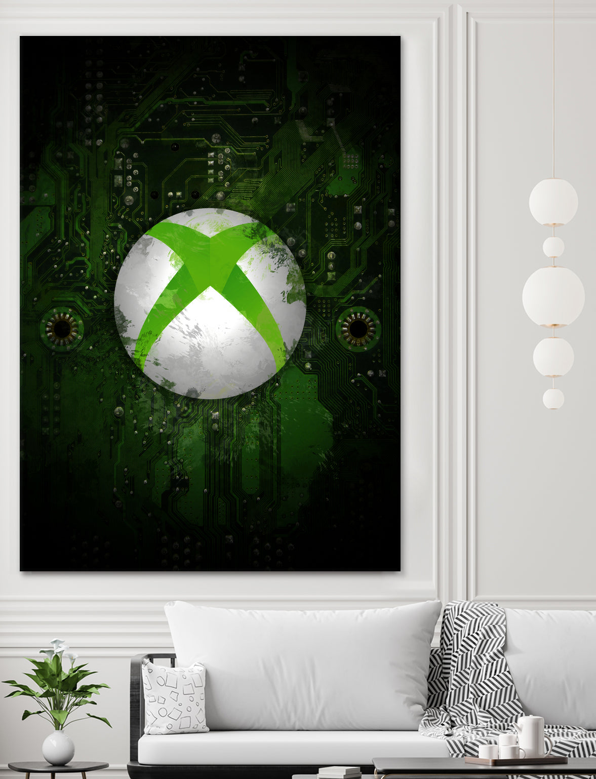 Xbox dark splatter by Jurijs Permanickis on GIANT ART - green digital painting