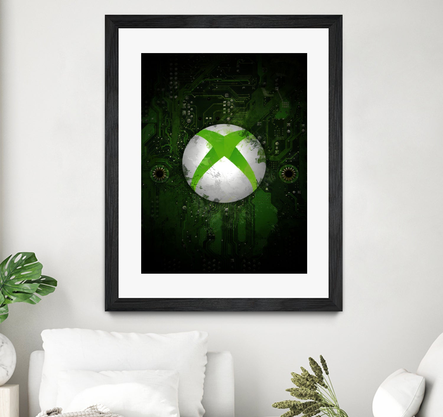 Xbox dark splatter by Jurijs Permanickis on GIANT ART - green digital painting