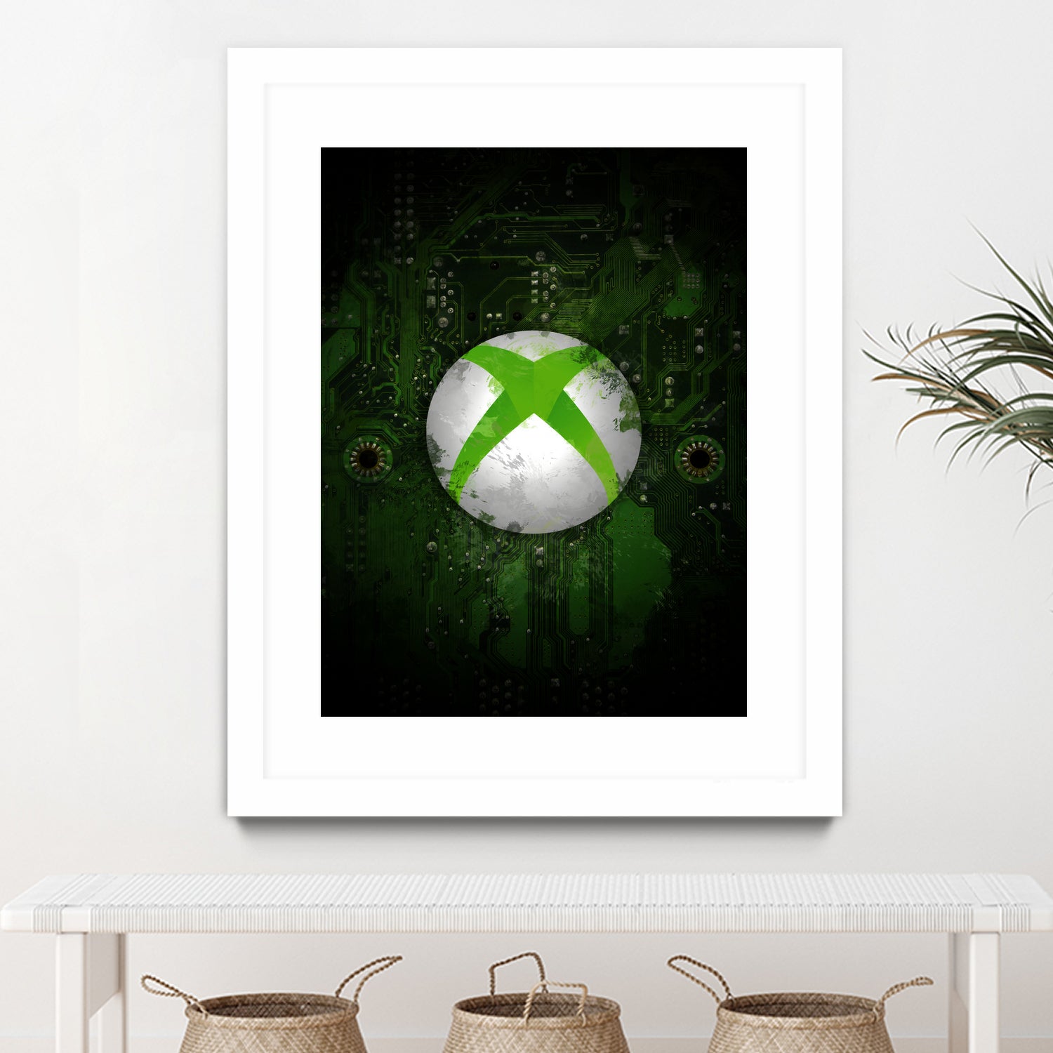 Xbox dark splatter by Jurijs Permanickis on GIANT ART - green digital painting