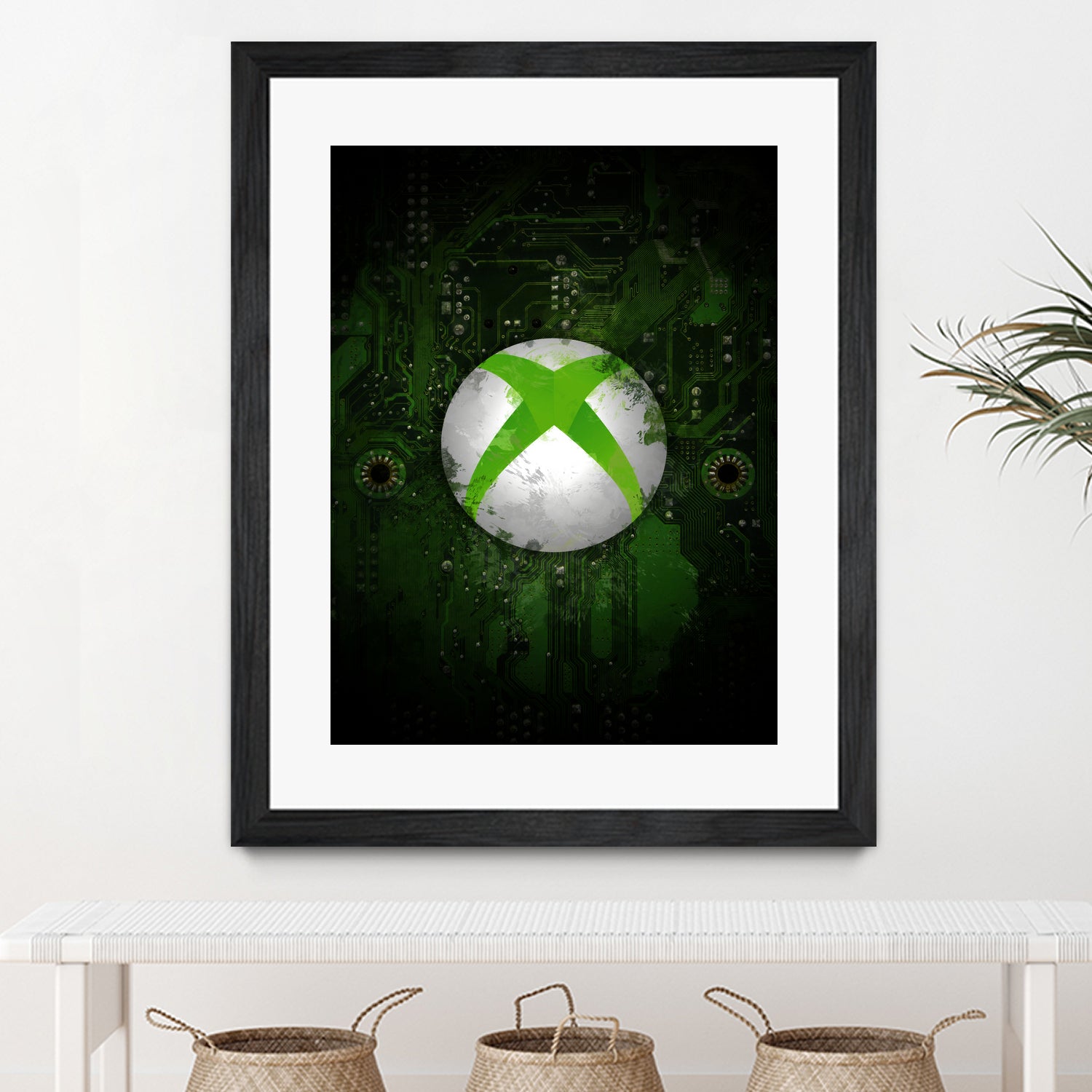 Xbox dark splatter by Jurijs Permanickis on GIANT ART - green digital painting