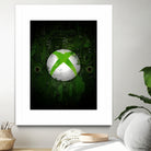 Xbox dark splatter by Jurijs Permanickis on GIANT ART - green digital painting