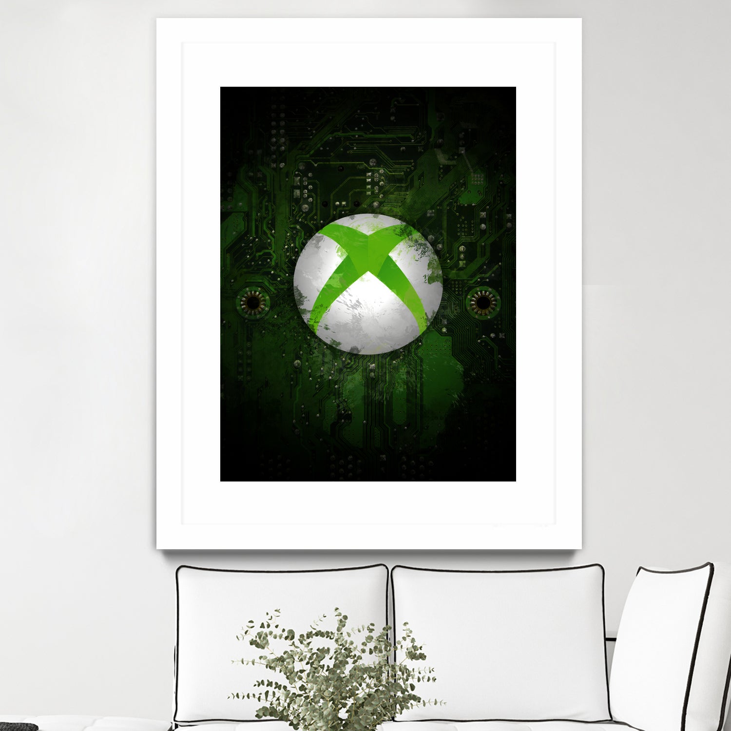 Xbox dark splatter by Jurijs Permanickis on GIANT ART - green digital painting