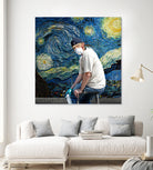 Street Art (Van Gogh) by Mehmet Geren on GIANT ART - blue photo manipulation