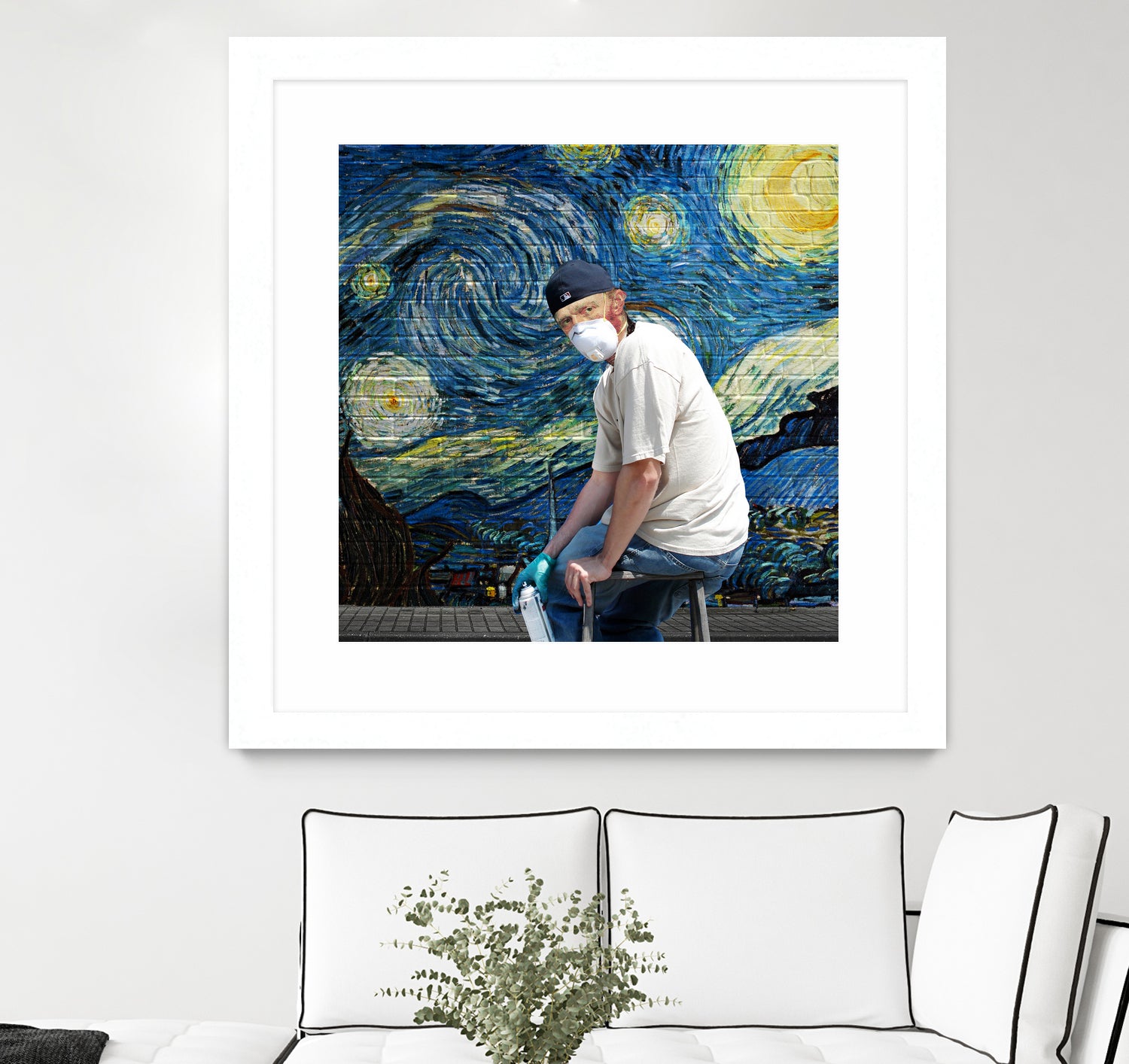 Street Art (Van Gogh) by Mehmet Geren on GIANT ART - blue photo manipulation