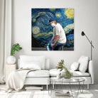 Street Art (Van Gogh) by Mehmet Geren on GIANT ART - blue photo manipulation