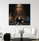 Street Art (Leonardo da Vinci) by Mehmet Geren on GIANT ART - brown photo manipulation