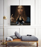 Street Art (Leonardo da Vinci) by Mehmet Geren on GIANT ART - brown photo manipulation