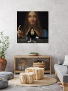 Street Art (Leonardo da Vinci) by Mehmet Geren on GIANT ART - brown photo manipulation