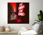 Stop Thinking, Start Drinking! by Mehmet Geren on GIANT ART - red photo manipulation