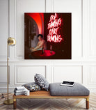 Stop Thinking, Start Drinking! by Mehmet Geren on GIANT ART - red photo manipulation