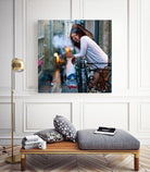 Pearl Earring Girl by Mehmet Geren on GIANT ART - blue photo manipulation