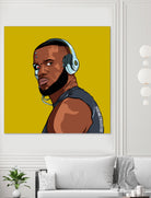 lebronjames by Ed Demetrius on GIANT ART - black digital drawing