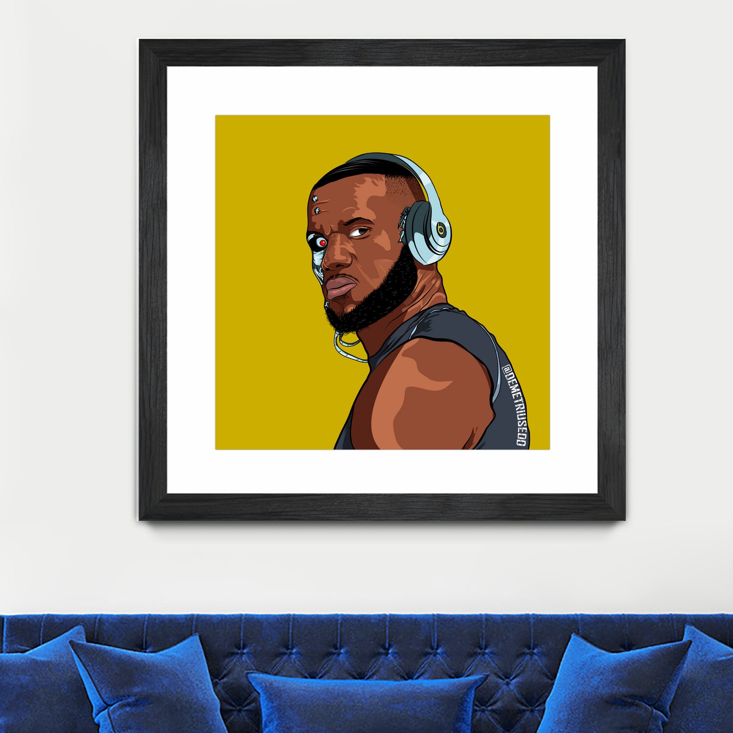 lebronjames by Ed Demetrius on GIANT ART - black digital drawing