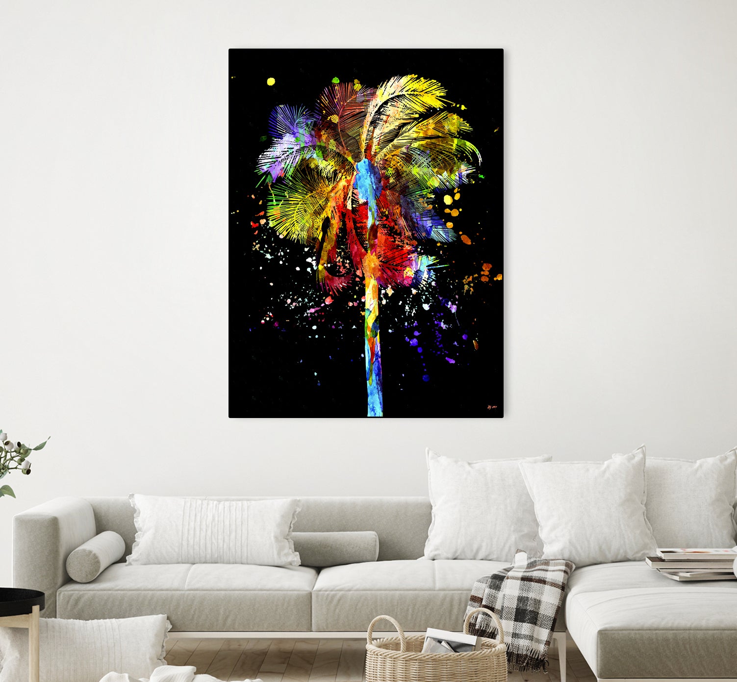 Palm Tree by Daniel Janda on GIANT ART - black mixed media