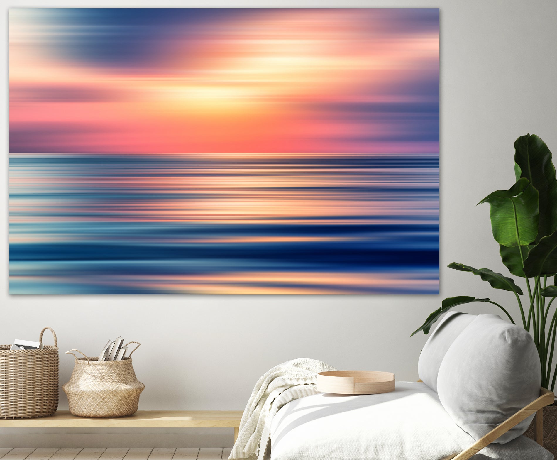 Abstract Sunset II by Tenyo Marchev on GIANT ART - orange processing/programming