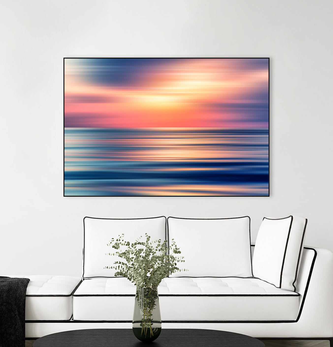 Abstract Sunset II by Tenyo Marchev on GIANT ART - orange processing/programming