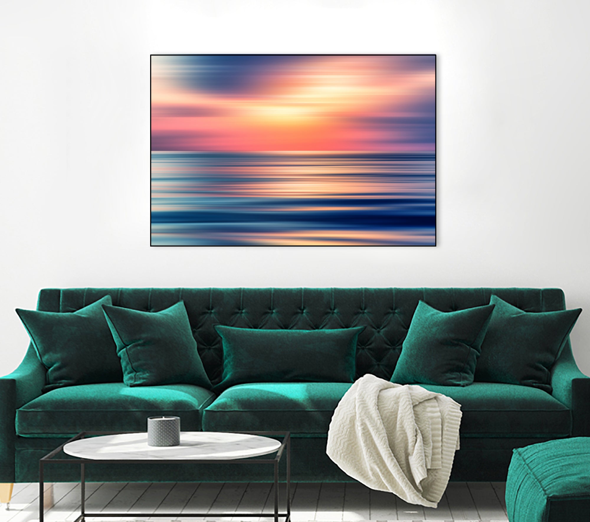 Abstract Sunset II by Tenyo Marchev on GIANT ART - orange processing/programming