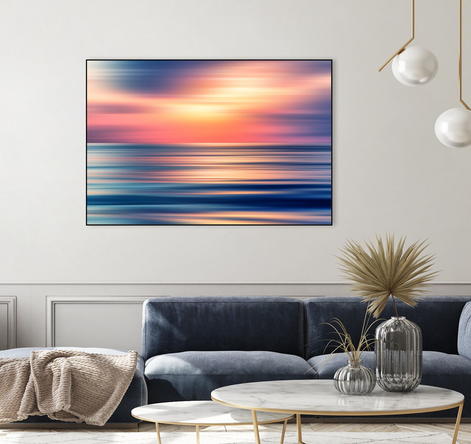 Abstract Sunset II by Tenyo Marchev on GIANT ART - orange processing/programming