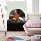 Retro vinyl record by Menelaos Trompoukis on GIANT ART - black digital painting