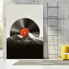 Retro vinyl record by Menelaos Trompoukis on GIANT ART - black digital painting