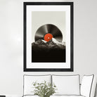 Retro vinyl record by Menelaos Trompoukis on GIANT ART - black digital painting