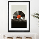 Retro vinyl record by Menelaos Trompoukis on GIANT ART - black digital painting