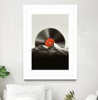 Retro vinyl record by Menelaos Trompoukis on GIANT ART - black digital painting